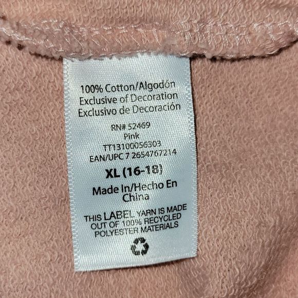 Time & Tru Pink Ruffle Sweater Size XL (16-18) - Picture 4 of 4